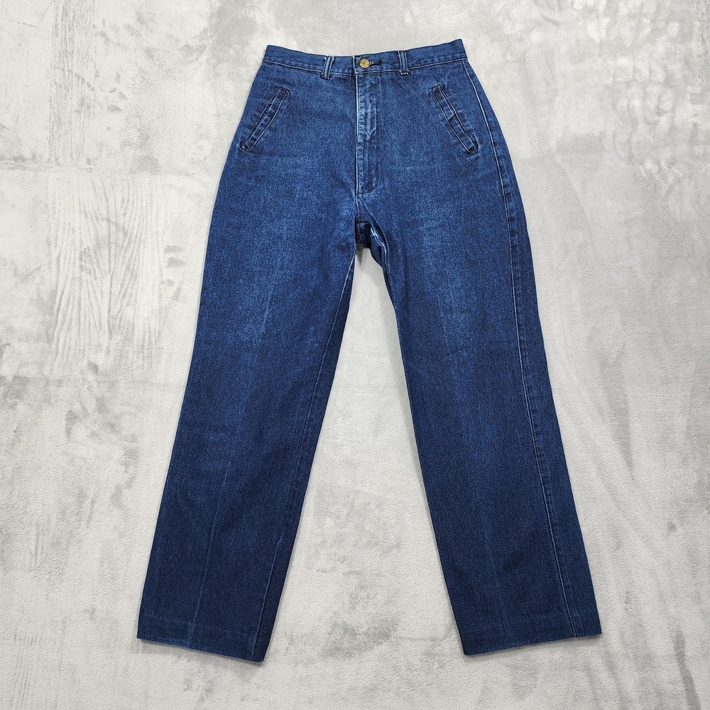 Vintage 80s Seattle Blues Jeans Womens‎ 12 Blue High Rise Relaxed Straight